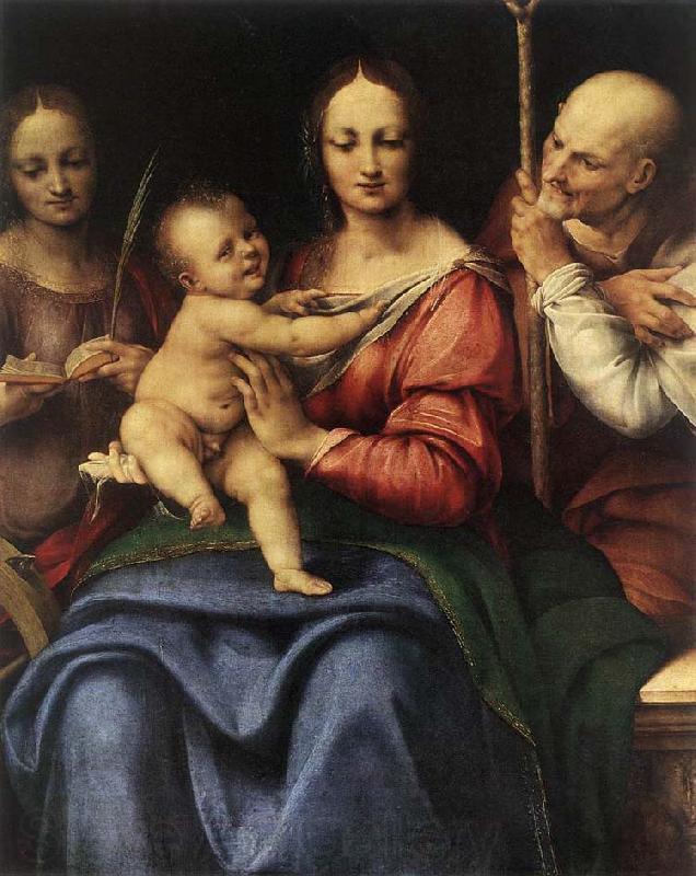Cesare da Sesto Holy Family with St Catherine